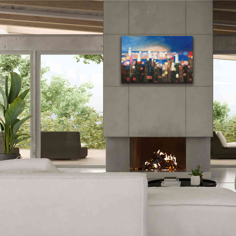Image of 'City Lights' by James Wiens, Canvas Wall Art,40 x 26
