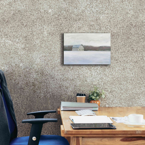 Image of 'Winter Barn' by James Wiens, Canvas Wall Art,18 x 12