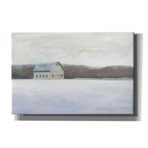 Image of 'Winter Barn' by James Wiens, Canvas Wall Art,18x12x1.1x0,26x18x1.1x0,40x26x1.74x0,60x40x1.74x0