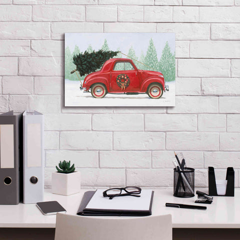 Image of 'Christmas Farm I' by James Wiens, Canvas Wall Art,18 x 12