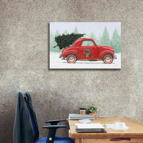 Image of 'Christmas Farm I' by James Wiens, Canvas Wall Art,40 x 26