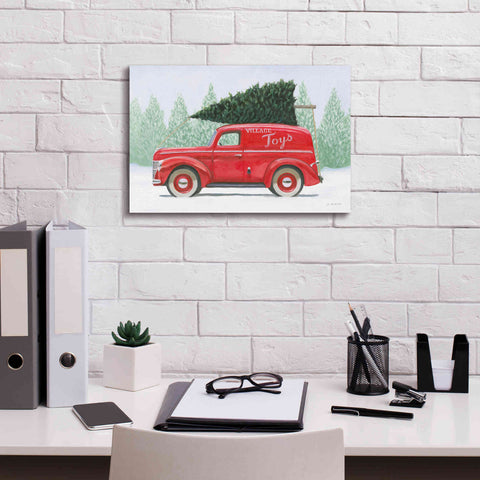 Image of 'Christmas Farm II' by James Wiens, Canvas Wall Art,18 x 12