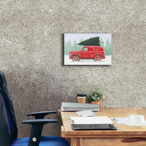 Image of 'Christmas Farm II' by James Wiens, Canvas Wall Art,18 x 12