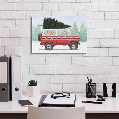 Image of 'Christmas Farm III' by James Wiens, Canvas Wall Art,18 x 12