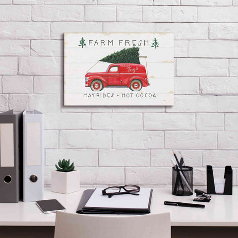 Image of 'Christmas Farm VI' by James Wiens, Canvas Wall Art,18 x 12