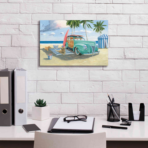 Image of 'Beach Ride III' by James Wiens, Canvas Wall Art,18 x 12