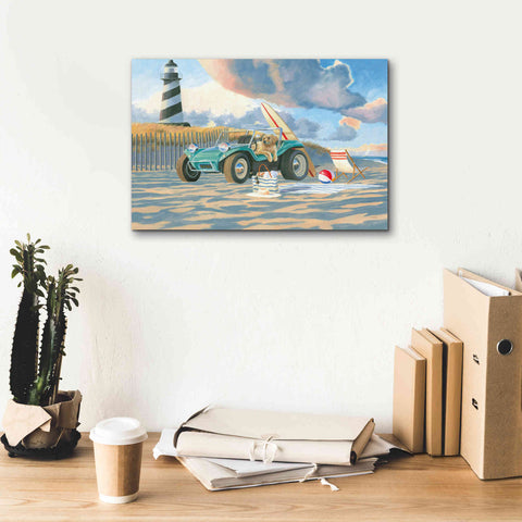 Image of 'Beach Ride IV' by James Wiens, Canvas Wall Art,18 x 12
