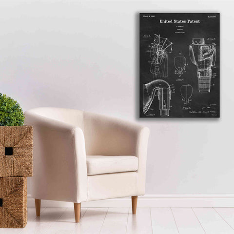 Image of 'Bagpipe Blueprint Patent Chalkboard,' Canvas Wall Art,26 x 34