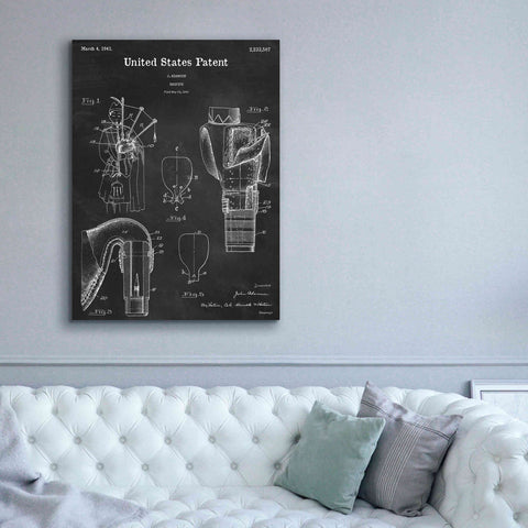 Image of 'Bagpipe Blueprint Patent Chalkboard,' Canvas Wall Art,40 x 54