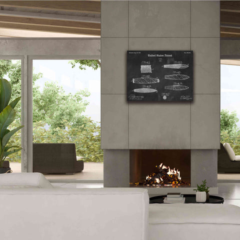 Image of 'Cigar Blueprint Patent Chalkboard,' Canvas Wall Art,34 x 26