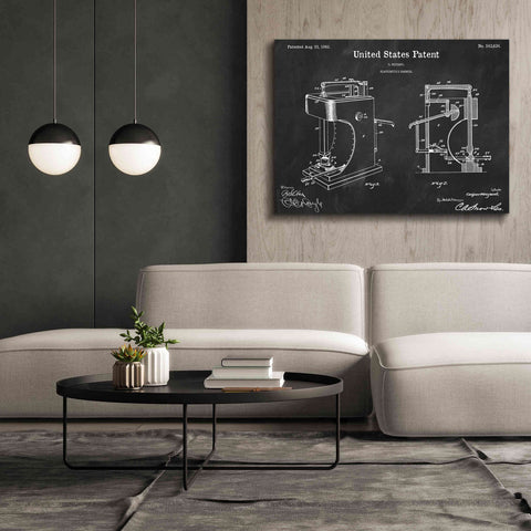 Image of 'Blacksmith's Hammer Blueprint Patent Chalkboard' Canvas Wall Art,54 x 40