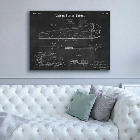 Image of 'Handsaw Blueprint Patent Chalkboard,' Canvas Wall Art,54 x 40