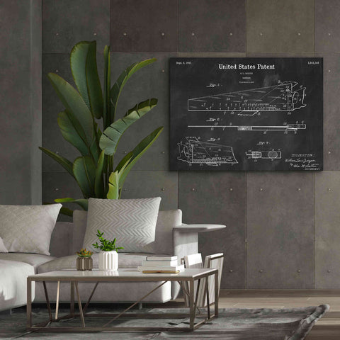 Image of 'Handsaw Blueprint Patent Chalkboard,' Canvas Wall Art,54 x 40