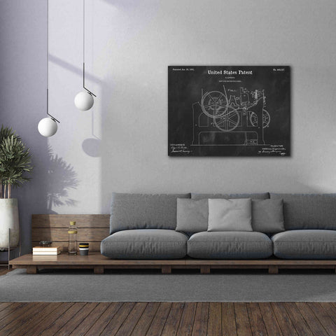 Image of 'Weft Stop Motion for Looms Blueprint Patent Chalkboard,' Canvas Wall Art,54 x 40