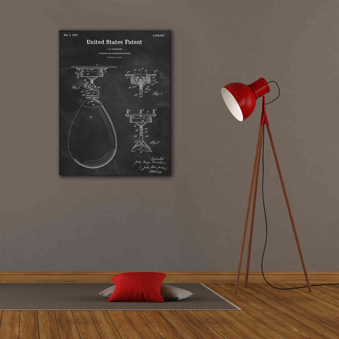 Image of 'Boxing Bag Blueprint Patent Chalkboard,' Canvas Wall Art,26 x 34