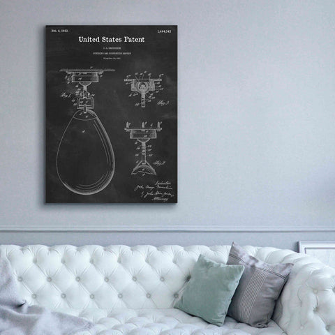 Image of 'Boxing Bag Blueprint Patent Chalkboard,' Canvas Wall Art,40 x 54