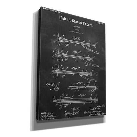 Image of 'Trocar Blueprint Patent Chalkboard,' Canvas Wall Art,12x16x1.1x0,18x26x1.1x0,26x34x1.74x0,40x54x1.74x0