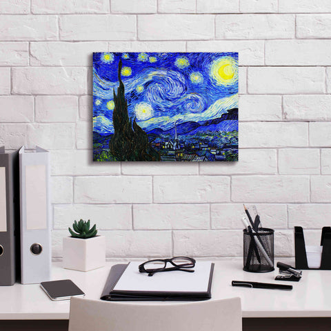 Image of 'The Starry Night' by Vincent van Gogh, Canvas Wall Art,16 x 12