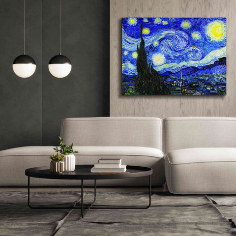 Image of 'The Starry Night' by Vincent van Gogh, Canvas Wall Art,54 x 40