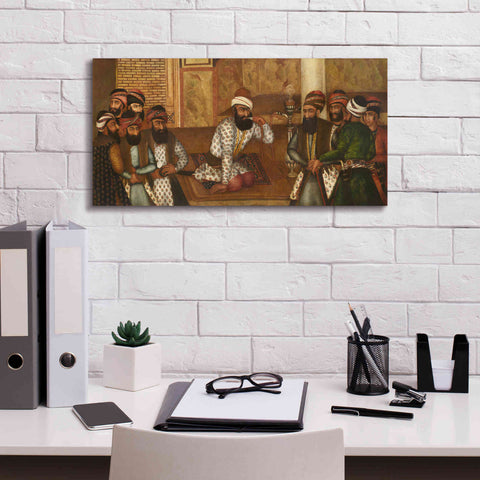 Image of 'The Royal Court of Karim Khan' by Mohammad Sadiq, Canvas Wall Art,24x12