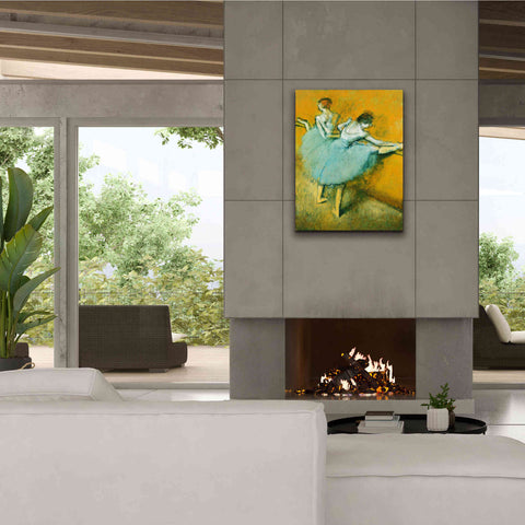 Image of 'Dancers at the Barre' by Edgar Degas, Canvas Wall Art,26 x 34