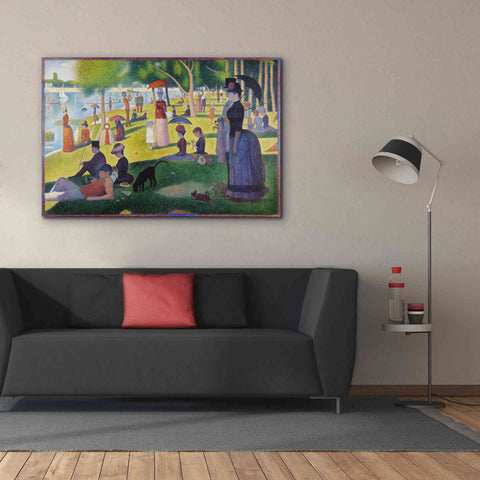 Image of 'A Sunday on La Grande Jatte' by Georges Seurat, Canvas Wall Art,60 x 40