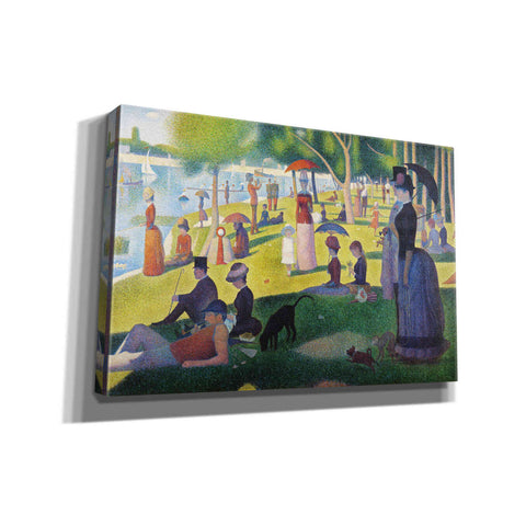Image of 'A Sunday on La Grande Jatte' by Georges Seurat, Canvas Wall Art,18x12x1.1x0,26x18x1.1x0,40x26x1.74x0,60x40x1.74x0