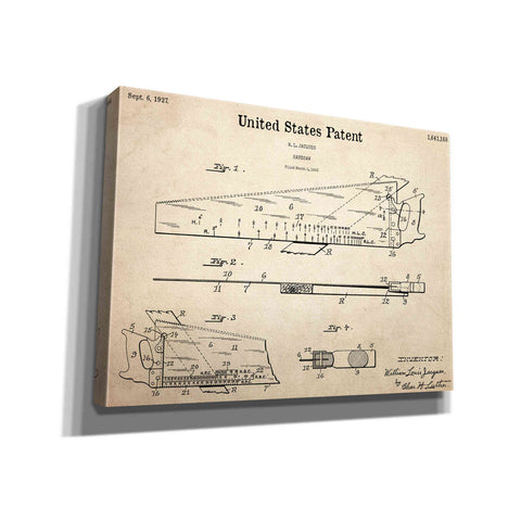 Image of 'Handsaw Blueprint Patent Parchment,' Canvas Wall Art,16x12x1.1x0,26x18x1.1x0,34x26x1.74x0,54x40x1.74x0