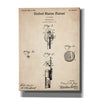 'Ophthalmoscope Blueprint Patent Parchment,' Canvas Wall Art,12x16x1.1x0,18x26x1.1x0,26x34x1.74x0,40x54x1.74x0