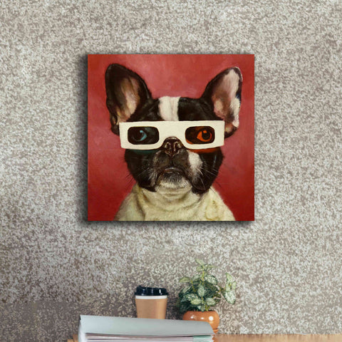 Image of '3D Dog' by Lucia Heffernan, Canvas Wall Art,18x18