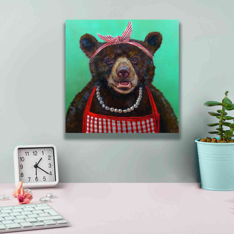 Image of 'Mama Bear' by Lucia Heffernan, Canvas Wall Art,12x12