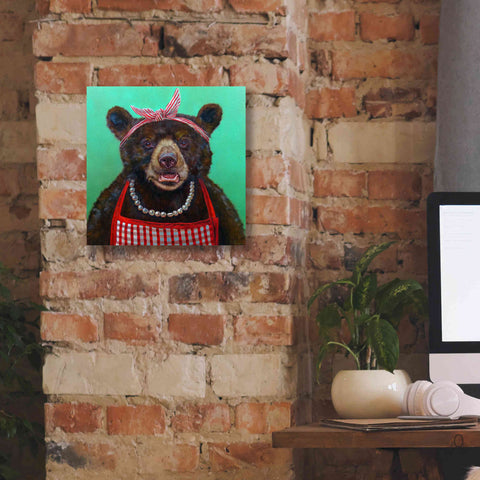 Image of 'Mama Bear' by Lucia Heffernan, Canvas Wall Art,12x12