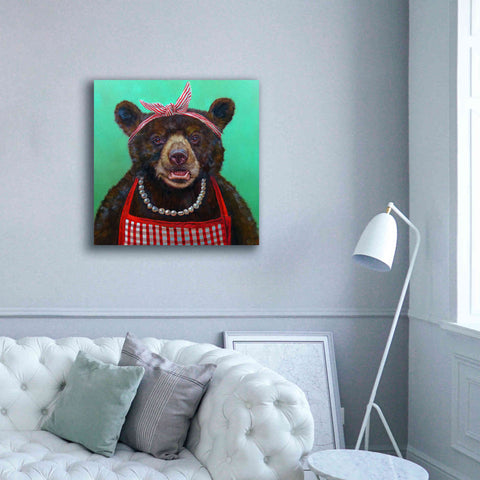 Image of 'Mama Bear' by Lucia Heffernan, Canvas Wall Art,37x37