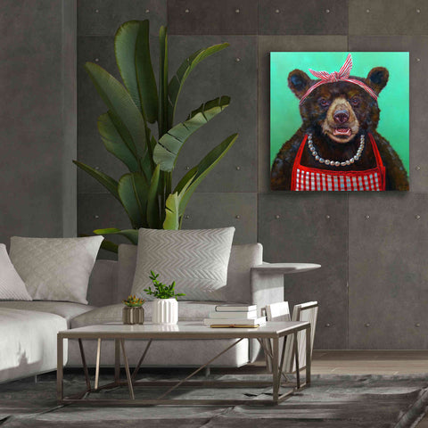 Image of 'Mama Bear' by Lucia Heffernan, Canvas Wall Art,37x37