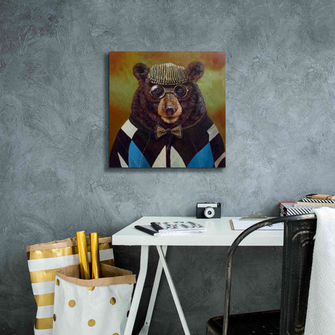 Image of 'Papa Bear' by Lucia Heffernan, Canvas Wall Art,18x18