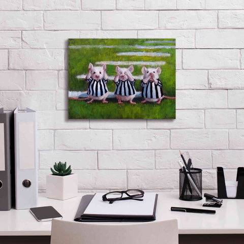 Image of 'Three Blind Mice' by Lucia Heffernan, Canvas Wall Art,16x12
