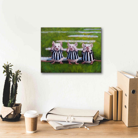 Image of 'Three Blind Mice' by Lucia Heffernan, Canvas Wall Art,16x12