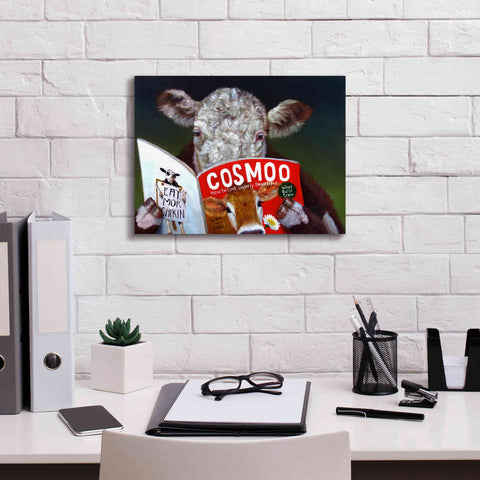 Image of 'Cow Tips' by Lucia Heffernan, Canvas Wall Art,16x12