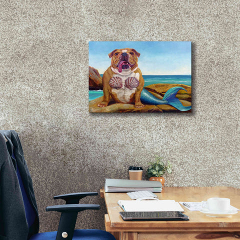 Image of 'Mermaid Dog' by Lucia Heffernan, Canvas Wall Art,24x20