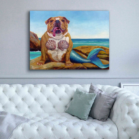 Image of 'Mermaid Dog' by Lucia Heffernan, Canvas Wall Art,54x40