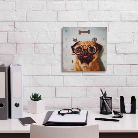 Image of 'Canine Eye Exam' by Lucia Heffernan, Canvas Wall Art,12x12