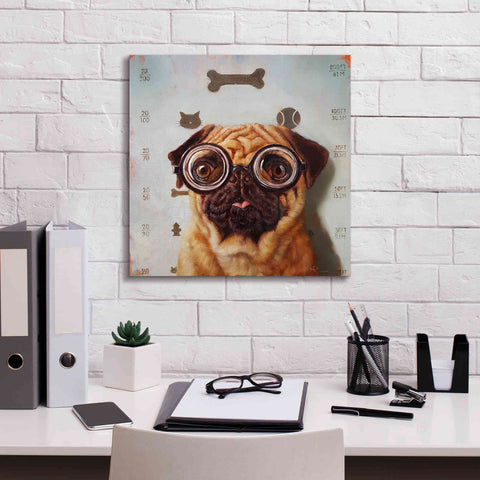 Image of 'Canine Eye Exam' by Lucia Heffernan, Canvas Wall Art,18x18