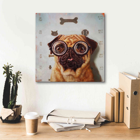 Image of 'Canine Eye Exam' by Lucia Heffernan, Canvas Wall Art,18x18