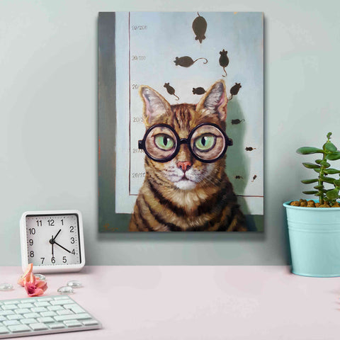 Image of 'Feline Eye Exam' by Lucia Heffernan, Canvas Wall Art,12x16