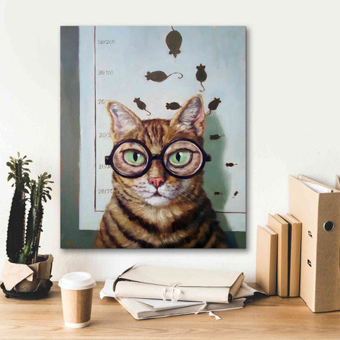 Image of 'Feline Eye Exam' by Lucia Heffernan, Canvas Wall Art,20x24