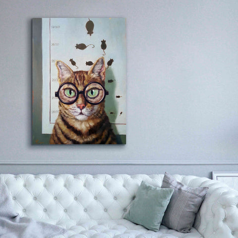 Image of 'Feline Eye Exam' by Lucia Heffernan, Canvas Wall Art,40x54