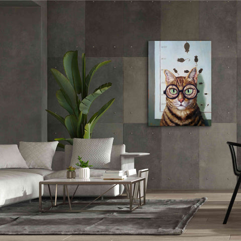 Image of 'Feline Eye Exam' by Lucia Heffernan, Canvas Wall Art,40x54