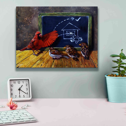 Image of 'Flight School' by Lucia Heffernan, Canvas Wall Art,16x12