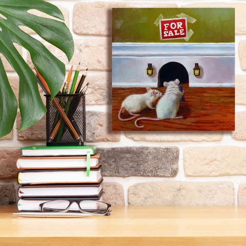 Image of 'Must See Inside' by Lucia Heffernan, Canvas Wall Art,12x12