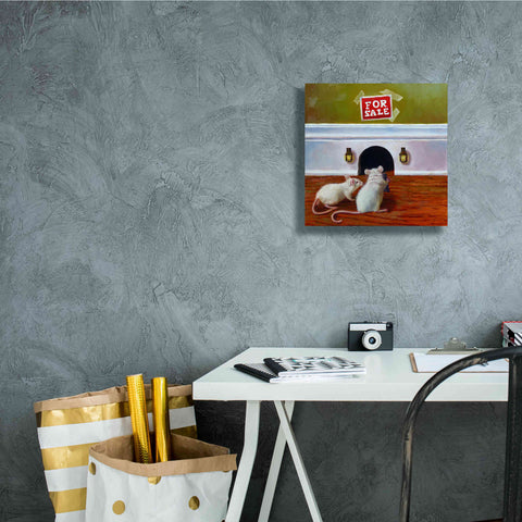 Image of 'Must See Inside' by Lucia Heffernan, Canvas Wall Art,12x12